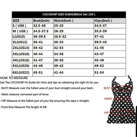 Cocoship Black/White Vintage One Piece Skirtini Cover-Up Skirted Swimsuit US 22 - Picture 7 of 8